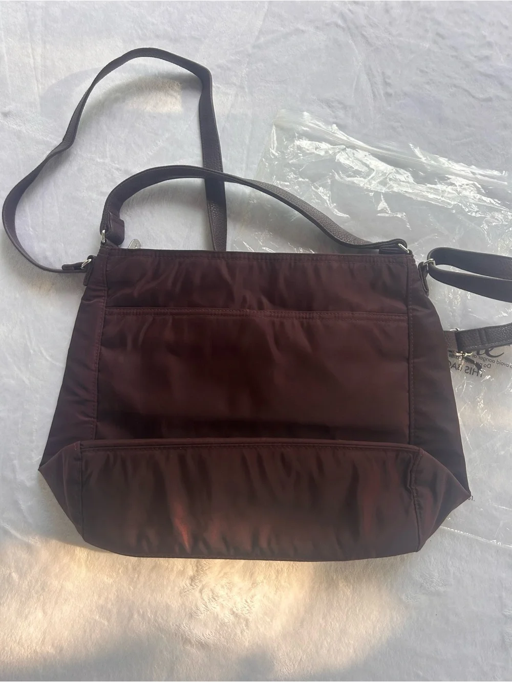 Thirty-One Everything Crossbody Bag Womens Burgundy Jewells & Gems Multi